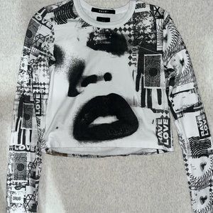 Ksubi Long Sleeve Cotton Top